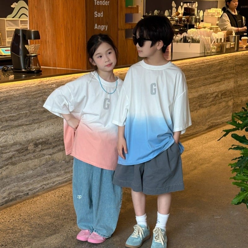パステルGグラデーション半袖Tシャツ