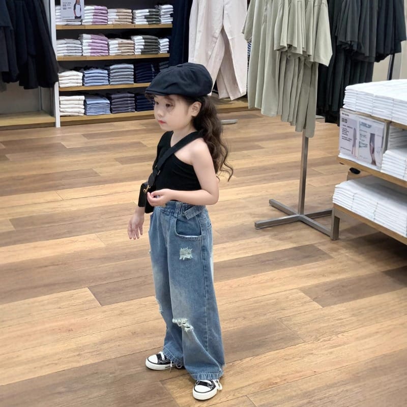 【KID】ワンショルダーアシンメトリー半袖Tシャツ