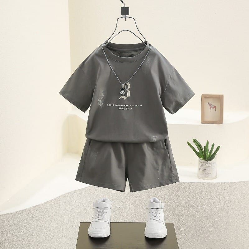 【セット】Bロゴ半袖Tシャツハーフパンツセットアップ