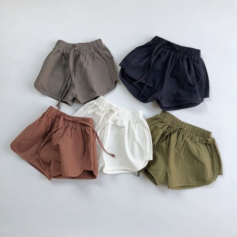 ベーシックリボンウエストゴムハーフパンツ