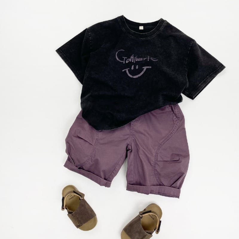 【KID】ヴィンテージ風スマイル半袖Tシャツ