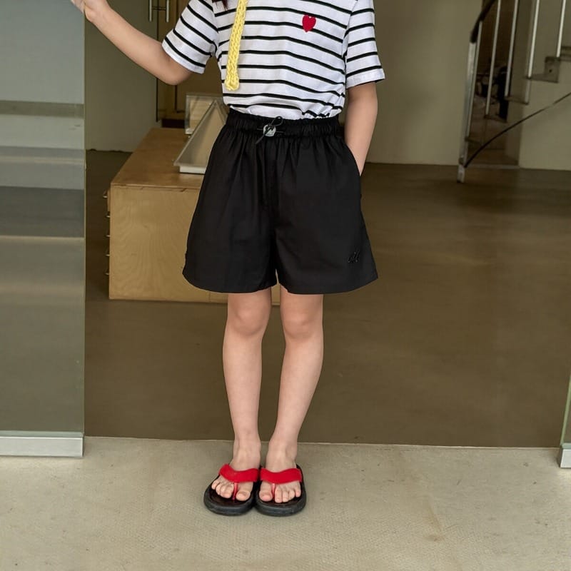 【KID】キャンディカラードローストリングショートパンツ