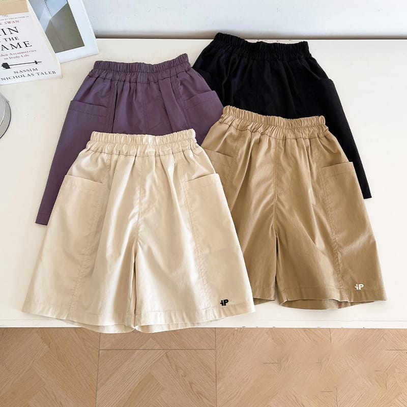 【KID】ワンポイントロゴコットンハーフパンツ