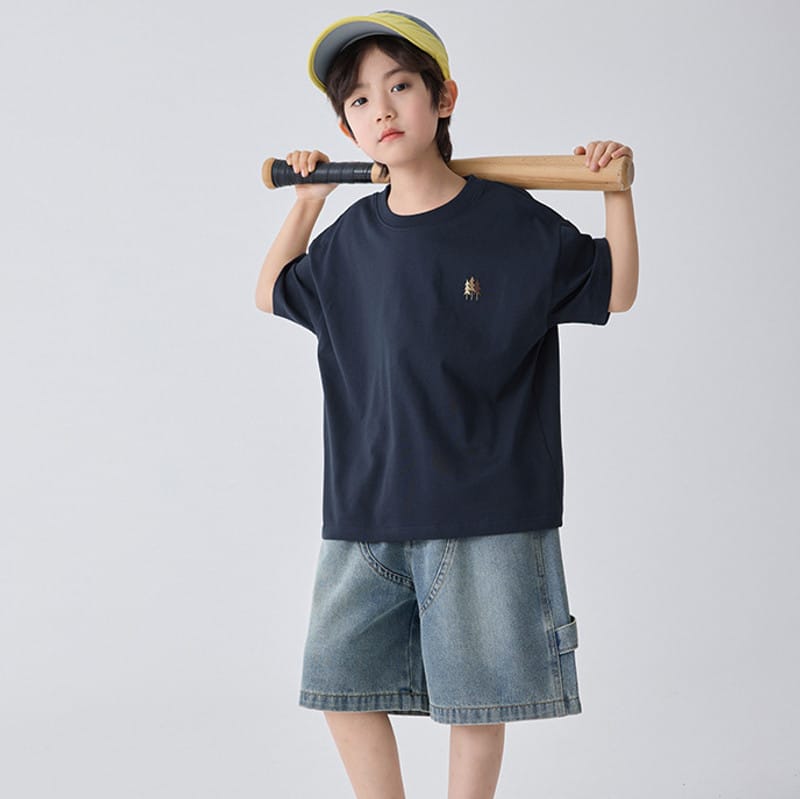 【KID】トリプルツリーワンポイント半袖Tシャツ
