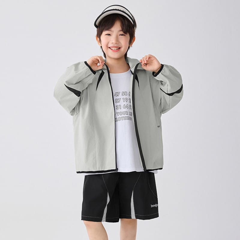 グレールーズフィットフード付きウィンドブレーカー