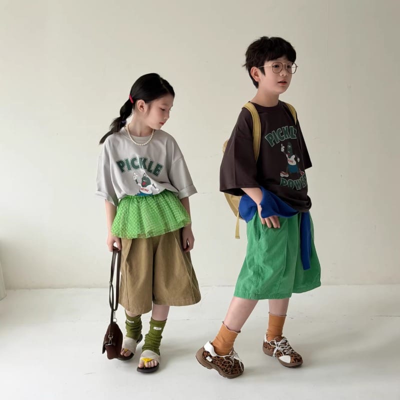 【KID】ハッピーピクルスキャラクター半袖Tシャツ