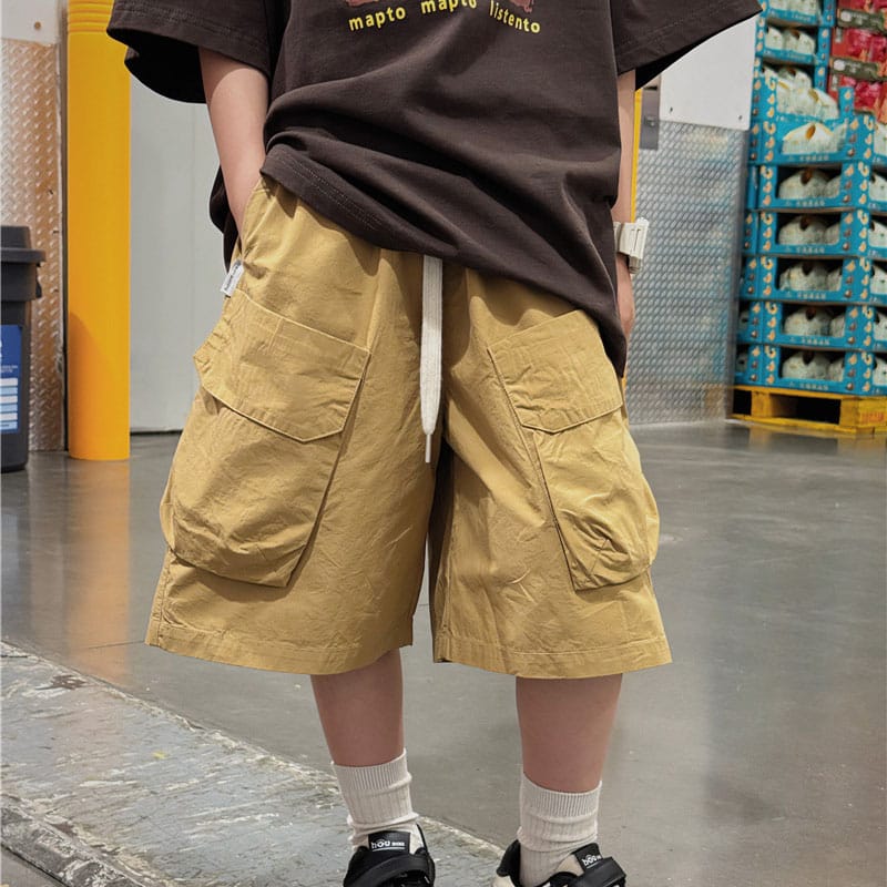 【KID】トリプルビッグポケットカーゴハーフパンツ