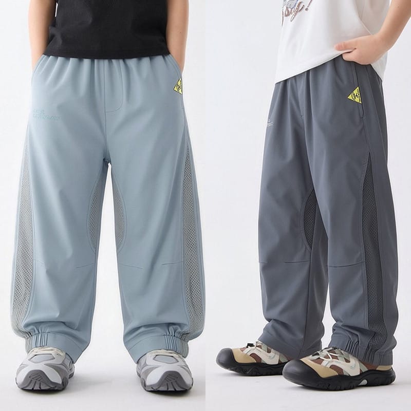 【KID】メッシュサイドストライプカジュアルパンツ