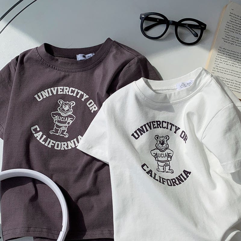 【KID】ユニバースくまプリント半袖Tシャツ