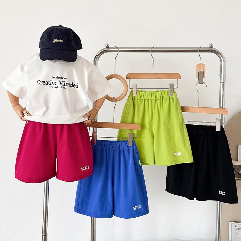 【KID】ワンポイントロゴスポーティーハーフパンツ