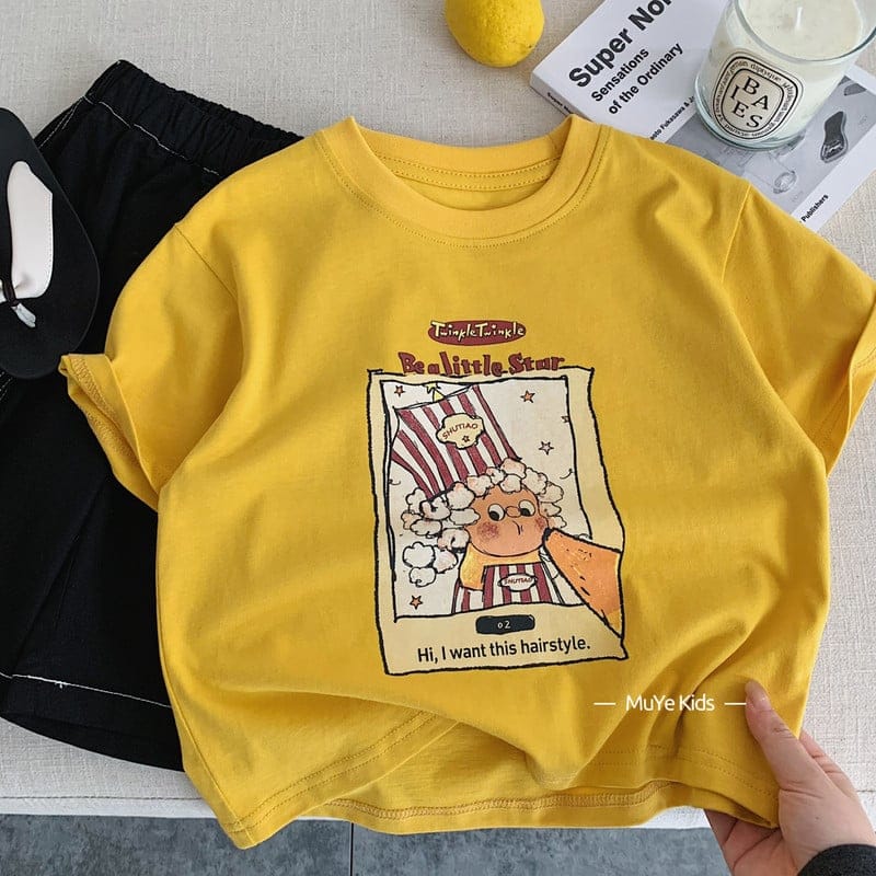 ポップコーンムービープリント半袖Tシャツ