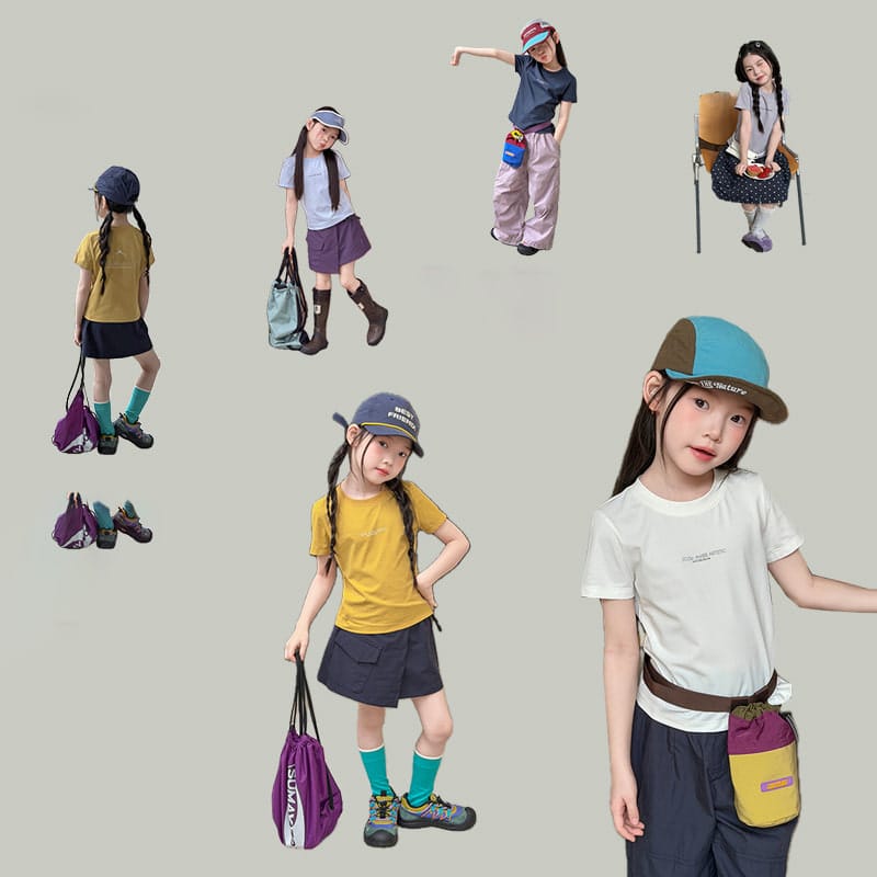 【KID】英字ロゴエンゼルマウンテン半袖Tシャツ