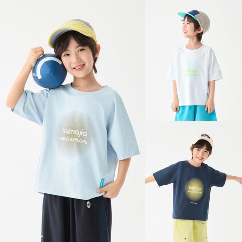 【KID】サイドミラーボールプリント半袖Tシャツ