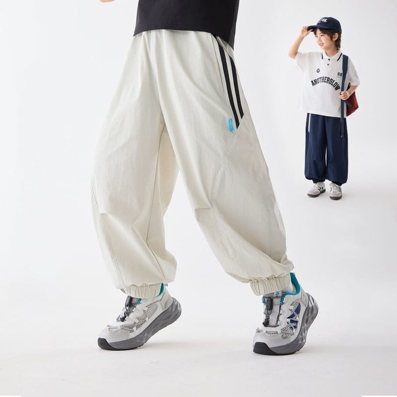 サイドラインジョガーカジュアルロングパンツ