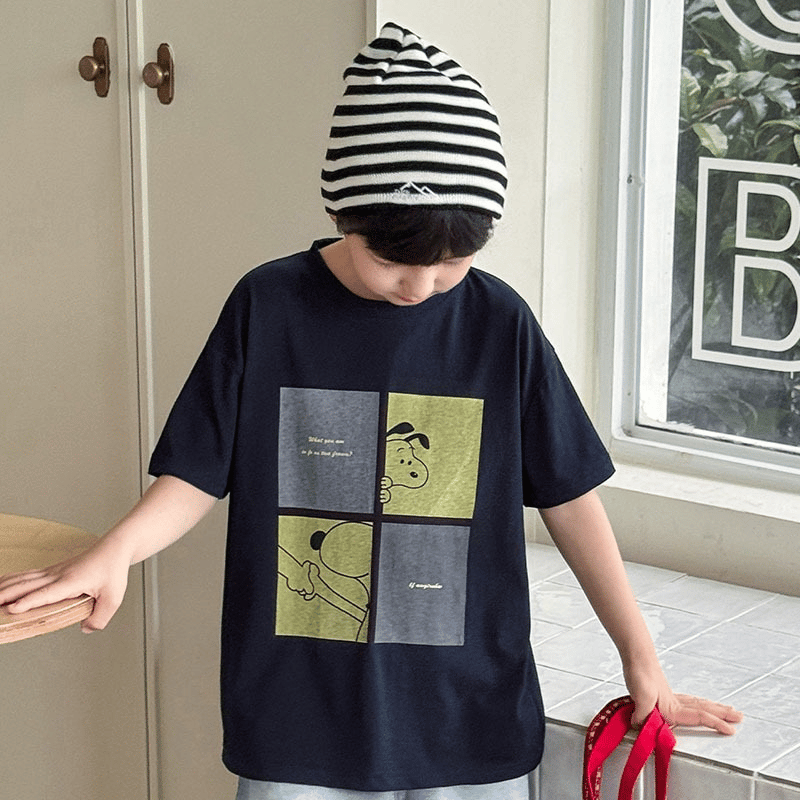 【KID】ウィンドウハンズプリント半袖Tシャツ
