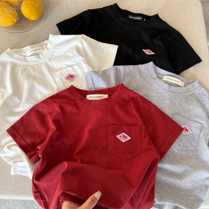 ダイヤレモンワンポイントポケット半袖Tシャツ