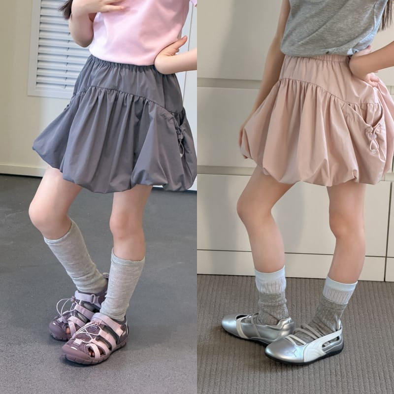 【KID】サイドドローストリングパンプキンスカート