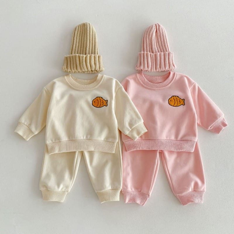 【セット】ミニたい焼き刺繍スウェット上下セット