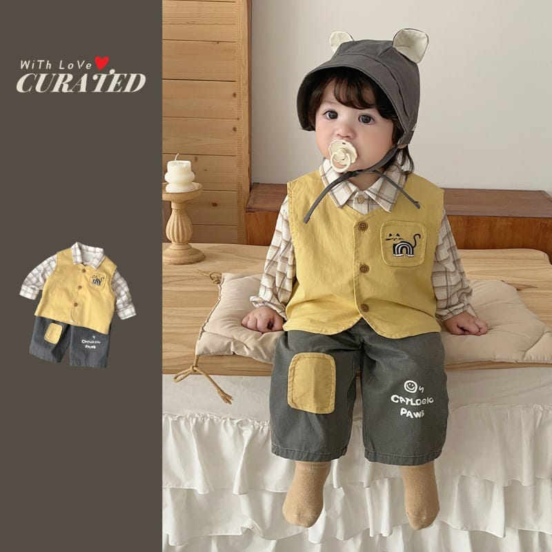【セット】レインボーキャットベストシャツロングパンツ3点セット