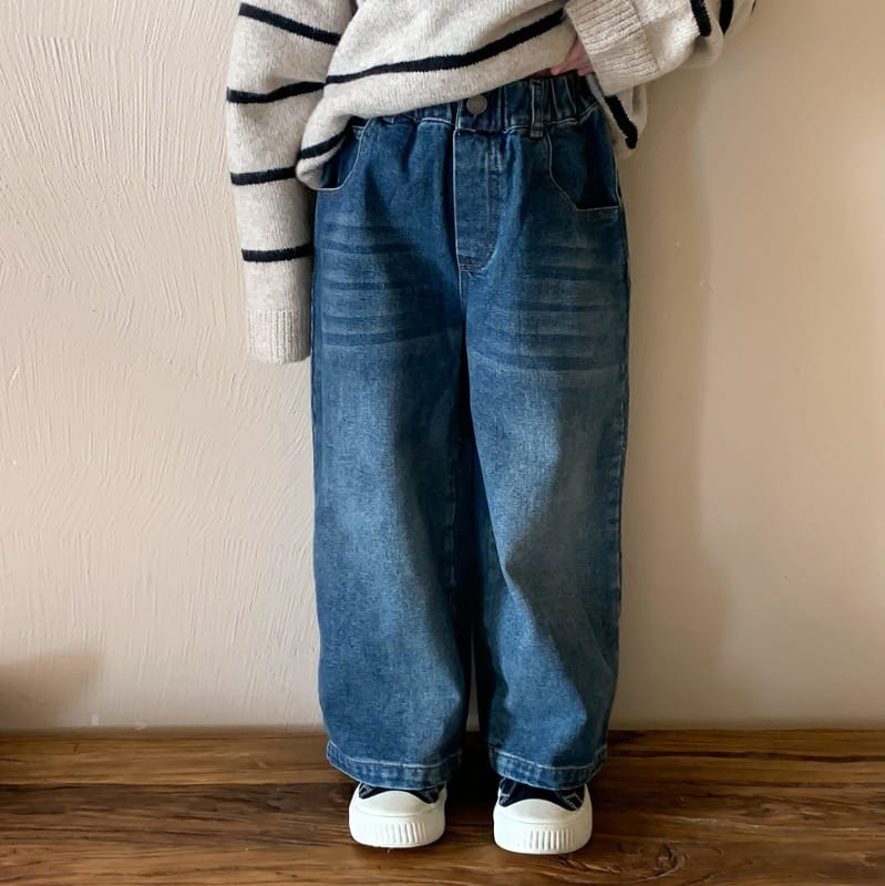 ルーズシルエットデニムワイドパンツ