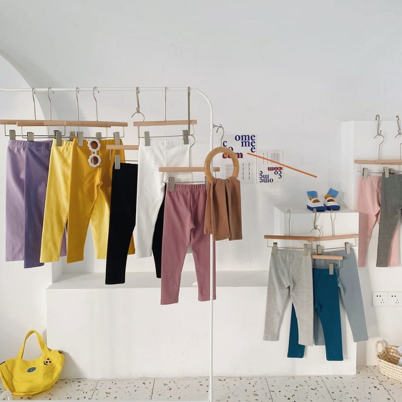 【KID】カラフルベーシックコットンレギンス