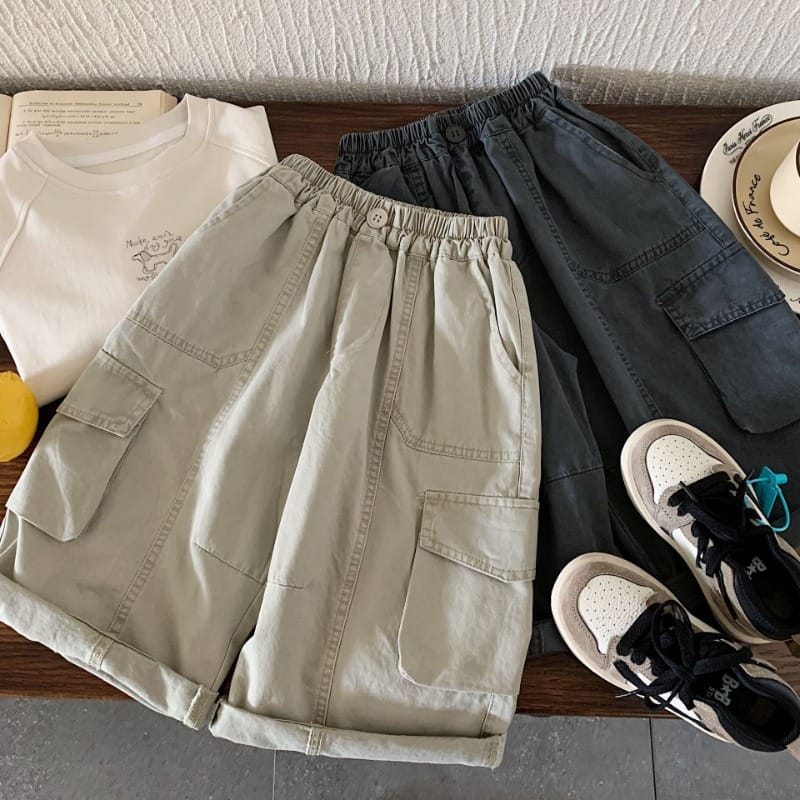【KID】ルーズシルエットストレートカーゴパンツ