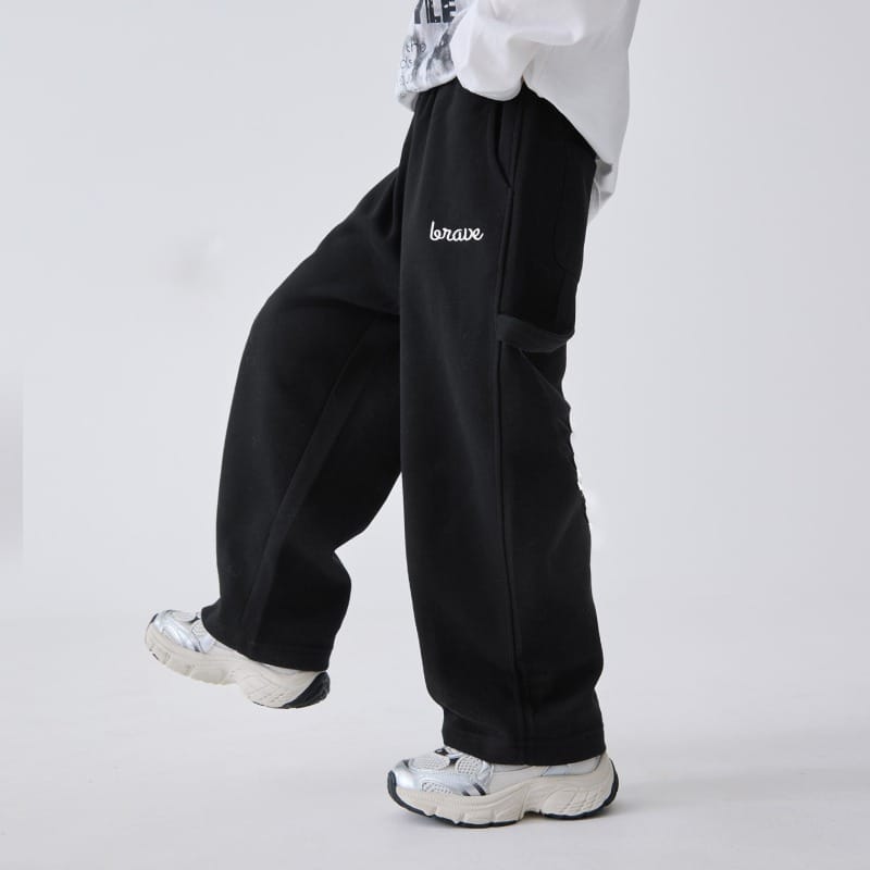 ロゴ入りワイドシルエットスウェットロングパンツ