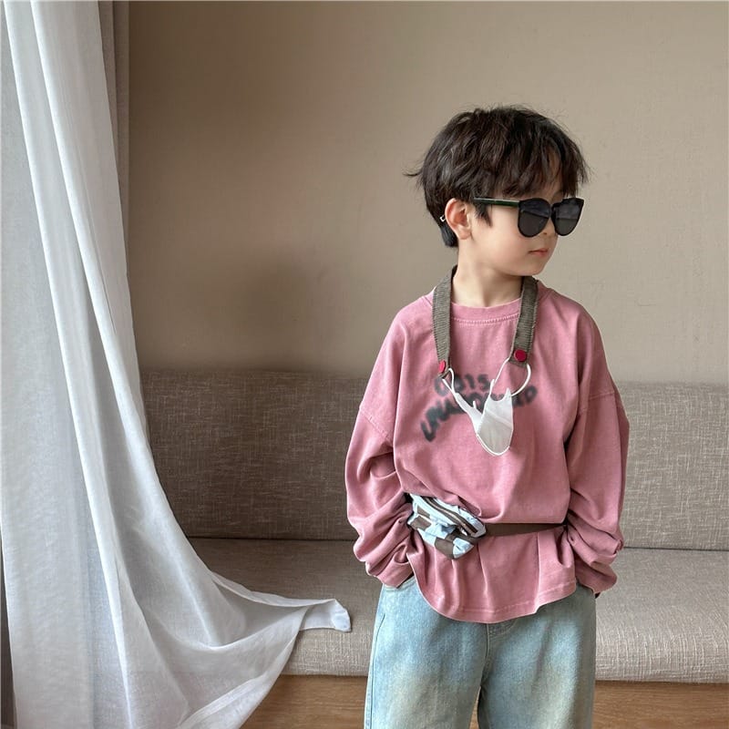 【KID】オービスレタリング長袖Tシャツ