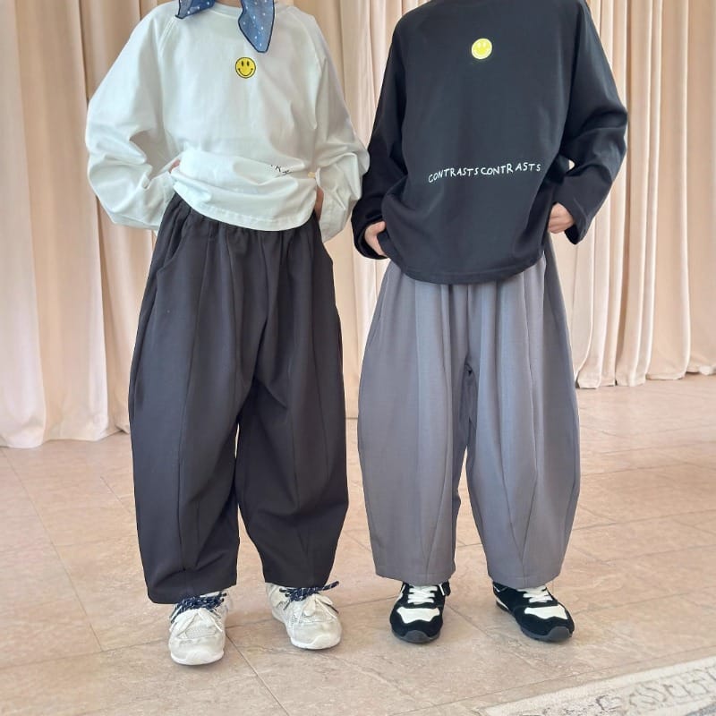 【KID】バルーンシルエットウエストゴムロングパンツ