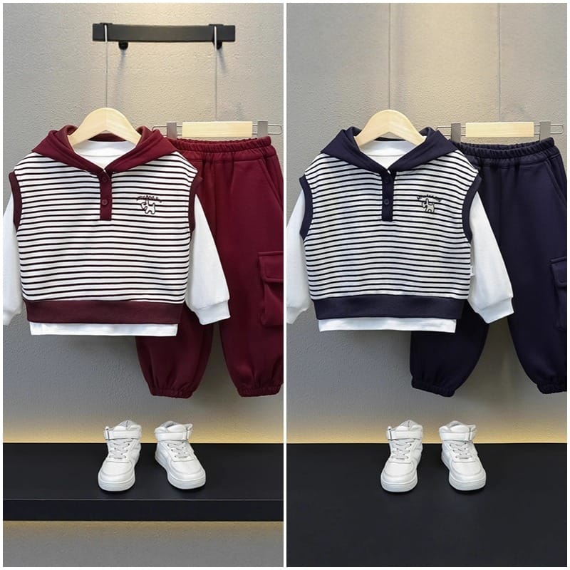 【セット】マウンテンドッグフーディベストTシャツ長ズボン3点セット
