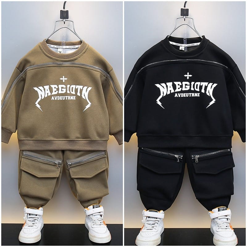 【セット】アドベンチャーロゴジッパーデザイン上下セット