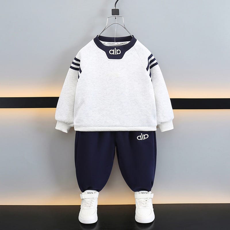 【セット】ロゴ入りスウェットラインロングパンツ上下セット