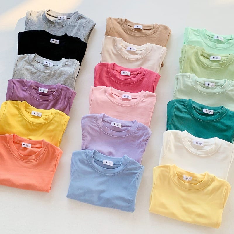【KID】ラッキーベーシッククルーネック長袖Tシャツ