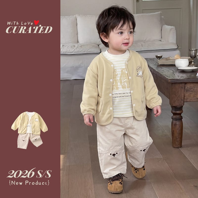 【セット】トリプルくまカーディガンTシャツパンツ3点セット