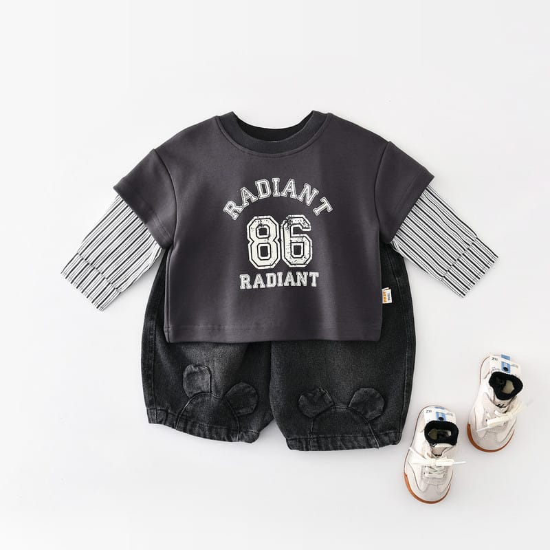 【兄弟服】レディアント86長袖Tシャツ／デニムパンツ