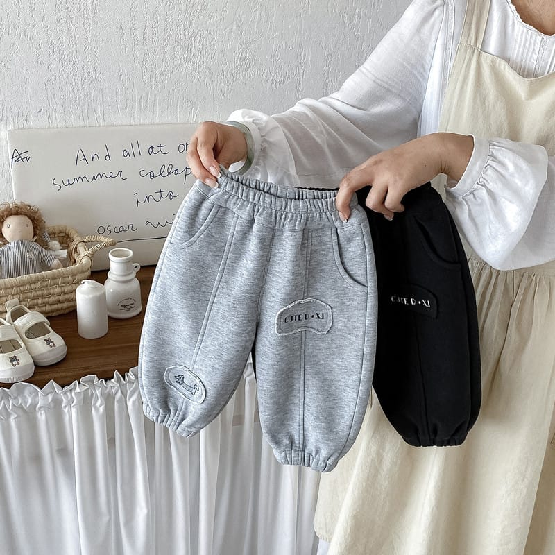 【BABY】カトゥーン刺繍スウェットジョガーパンツ