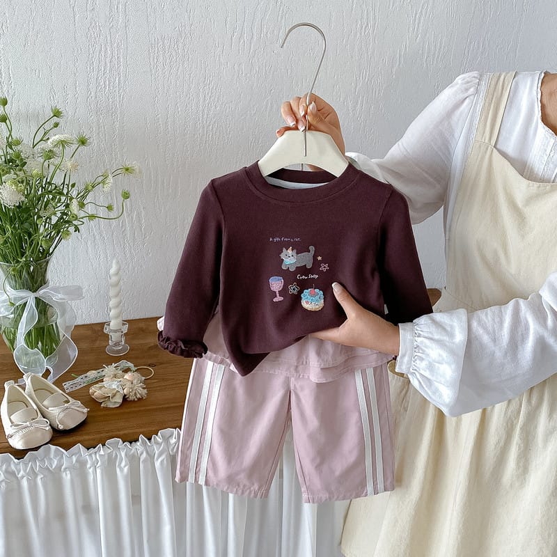 クロウショッププリントTシャツサイドラインパンツセットアップ