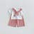 アイボリー×レッド上下セット