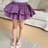 パープルショートパンツ